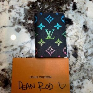 Louis Vuitton pocket organizer- black iridescent